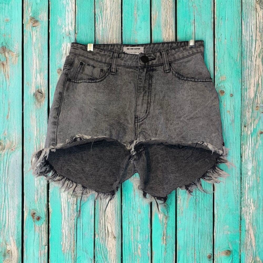 ONE X ONETEASPOON High Waist Bonita Denim Shorts 28